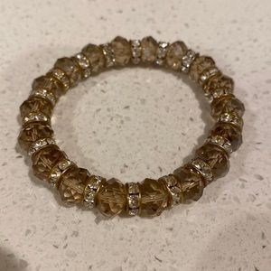 Beaded Bracelet with Rhinestones